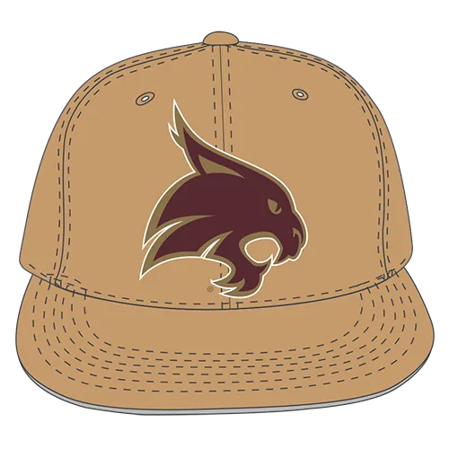 W Republic Velvet Snapback Cap Texas State Bobcats 1024-181