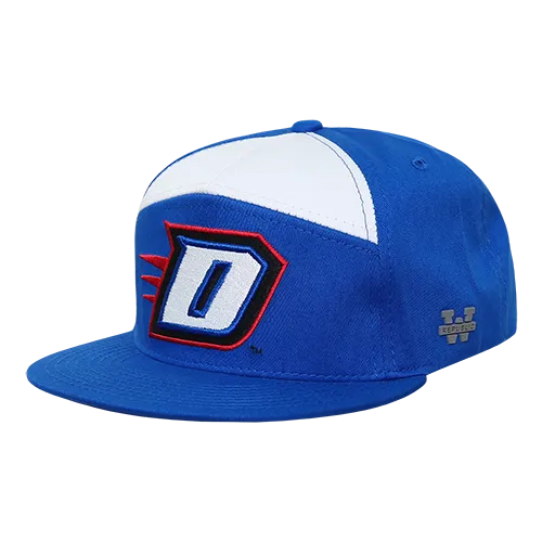 W Republic 7 Panel College Cap Depaul Blue Demons 1026-121