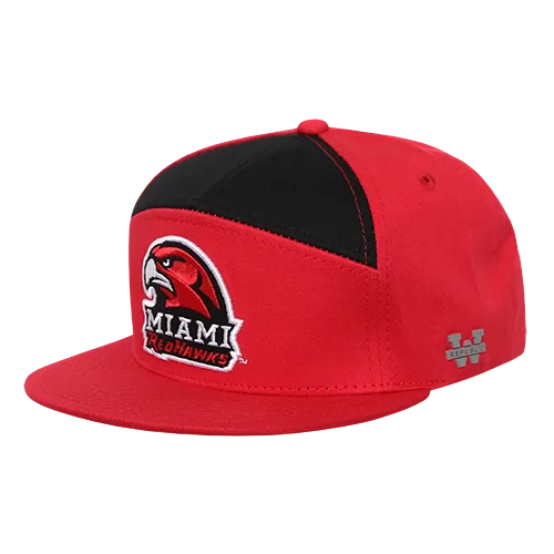 W Republic 7 Panel College Cap Miami Of Ohio Redhawks 1026-131