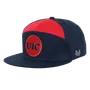 W Republic 7 Panel College Cap Illinois-Chicago Flames 1026-180