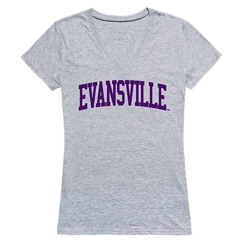 W Republic Game Day Women's Shirt University Of Evansville Purple Aces 501-424