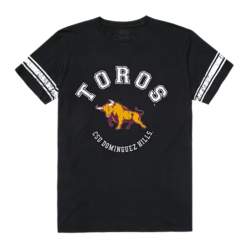 W Republic Men's Football Tee Shirt Cal State Dominguez Hills Toros 504-175