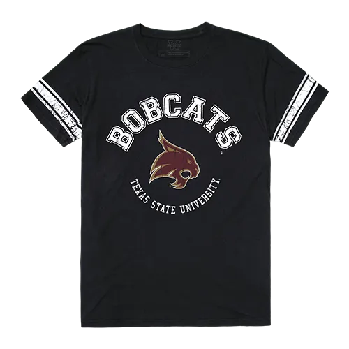 W Republic Men's Football Tee Shirt Texas State Bobcats 504-181