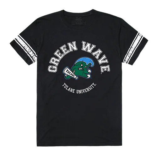 W Republic Men's Football Tee Shirt Tulane Green Wave 504-198