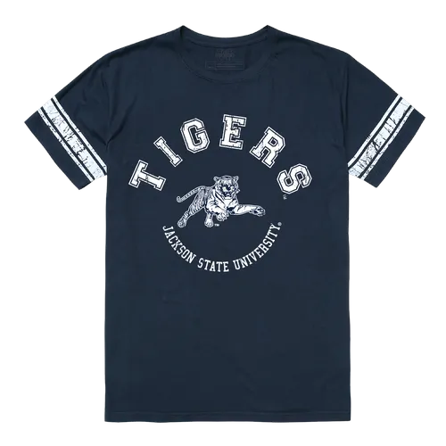 W Republic Men's Football Tee Shirt Jackson State Tigers 504-317