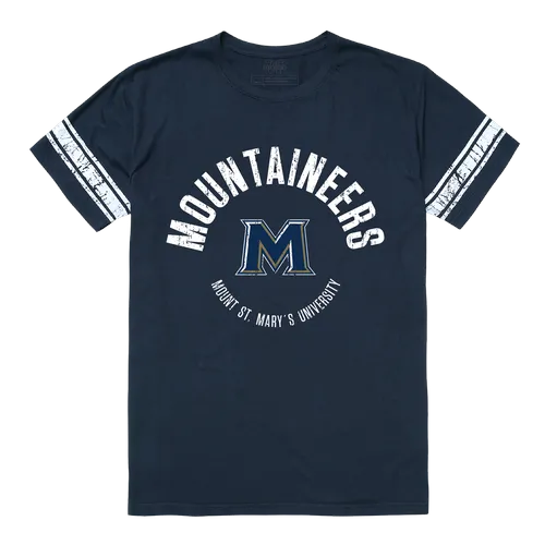 W Republic Men's Football Tee Shirt Mount St. Marys Mountaineers 504-347