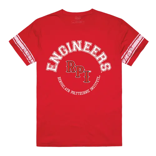 W Republic Men's Football Tee Shirt Rensselaer Polytechnic Institute 504-367