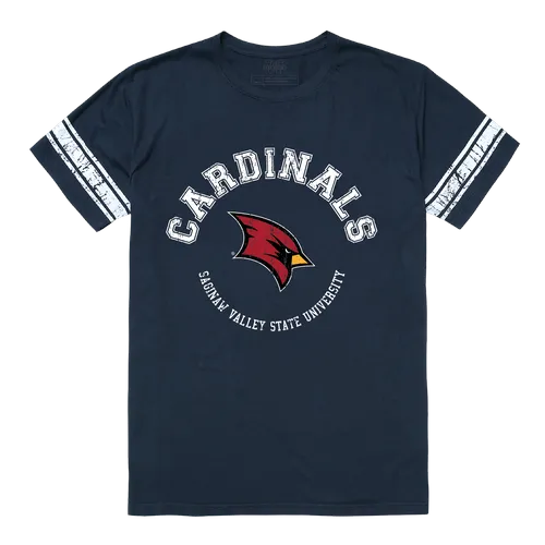 W Republic Men's Football Tee Shirt Saginaw Valley State Cardinals 504-373