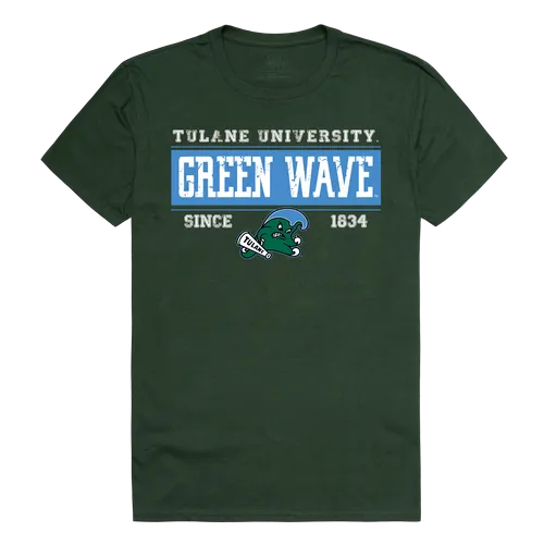 W Republic College Established Tee Shirt Tulane Green Wave 507-198