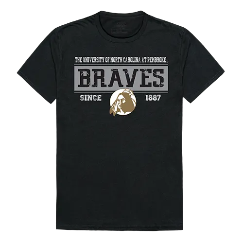 W Republic College Established Tee Shirt Unc Pembroke Braves 507-352