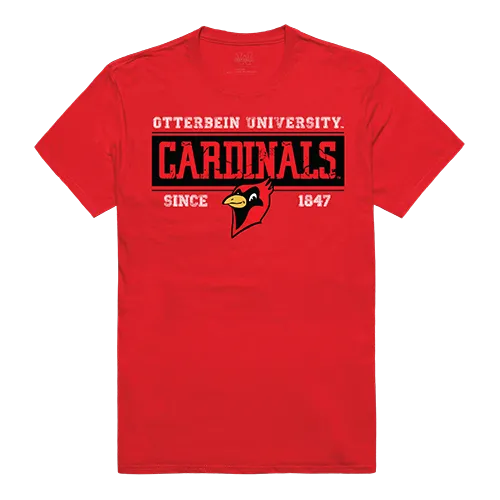 W Republic College Established Tee Shirt Otterbein University Cardinals 507-361