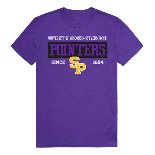 W Republic College Established Tee Shirt Wisconsin Stevens Point Pointers 507-412