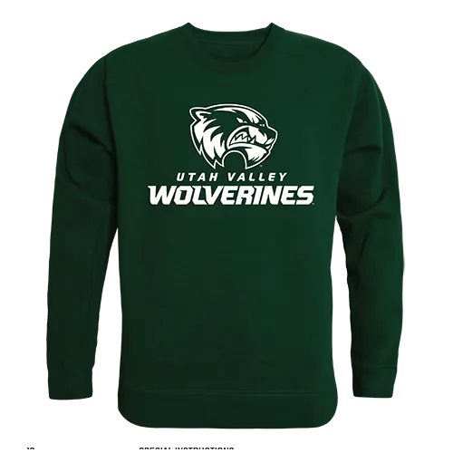 W Republic College Crewneck Sweatshirt Utah Valley University Wolverines 508-210