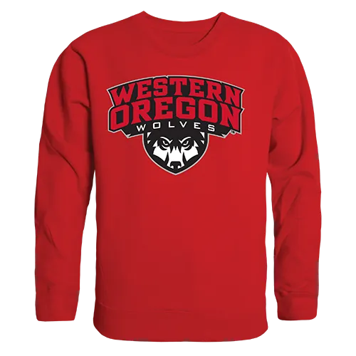 W Republic College Crewneck Sweatshirt Western Oregon Wolves 508-406