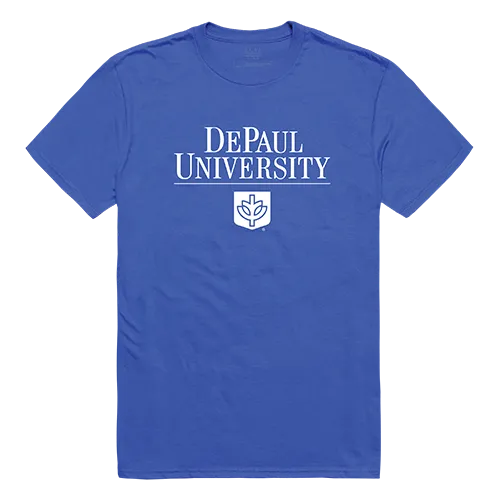 W Republic Institutional Tee Shirt Depaul Blue Demons 516-121