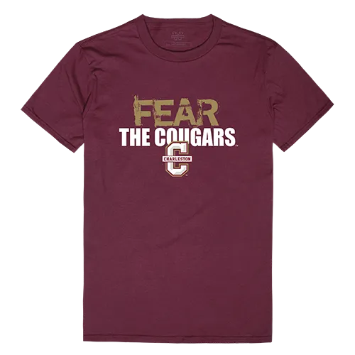 W Republic Fear College Tee Shirt Charleston Cougars 518-115