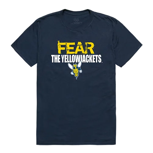 W Republic Fear College Tee Shirt University Of Rochester Yellowjackets 518-146