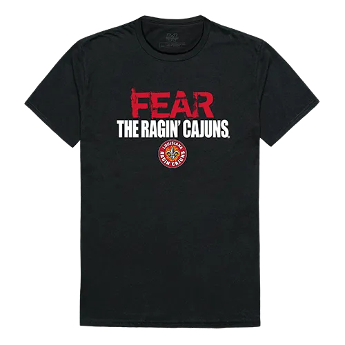 W Republic Fear College Tee Shirt Louisiana Lafayette Ragin Cajuns 518-189