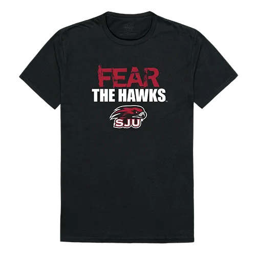 W Republic Fear College Tee Shirt Saint Joseph's University Hawks 518-232