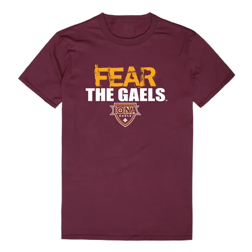 W Republic Fear College Tee Shirt Iona College Gaels 518-315