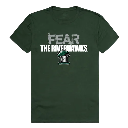 W Republic Fear College Tee Shirt Northeastern State University Riverhawks 518-426