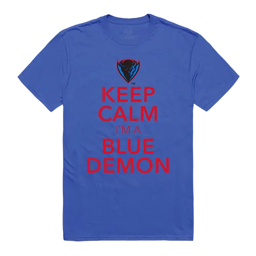 W Republic Keep Calm Shirt Depaul Blue Demons 523-121