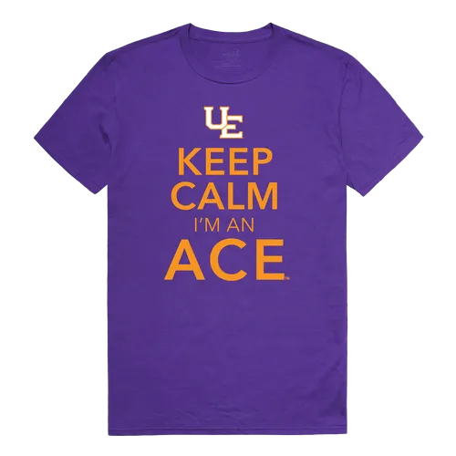 W Republic Keep Calm Shirt University Of Evansville Purple Aces 523-424