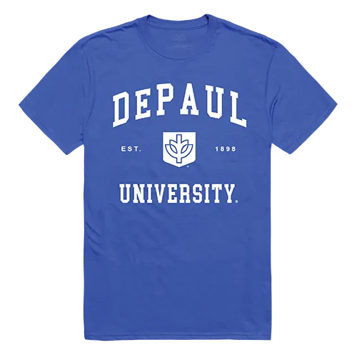 W Republic Seal Tee Shirt Depaul Blue Demons 526-121