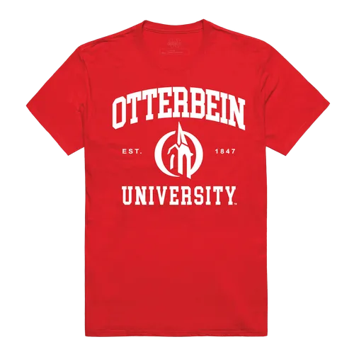 W Republic Seal Tee Shirt Otterbein University Cardinals 526-361