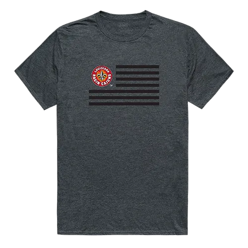 W Republic Flag Tee Shirt Louisiana Lafayette Ragin Cajuns 531-189