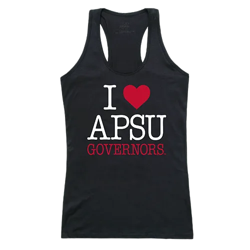 W Republic Women's I Love Tank Shirt Austin Peay State Governors 532-105