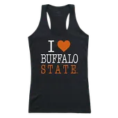 W Republic Women's I Love Tank Shirt Buffalo State College Bengals 532-107