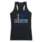 W Republic Women's I Love Tank Shirt Creighton University Bluejays 532-118