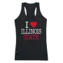 W Republic Women's I Love Tank Shirt Illinois Fighting Illini 532-124