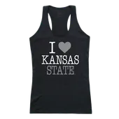 W Republic Women's I Love Tank Shirt Kansas State Wildcats 532-127