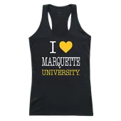 W Republic Women's I Love Tank Shirt Marquette Golden Eagles 532-130