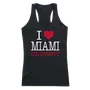 W Republic Women's I Love Tank Shirt Miami Of Ohio Redhawks 532-131