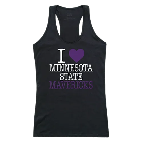 W Republic Women's I Love Tank Shirt Minnesota State Mavericks 532-132
