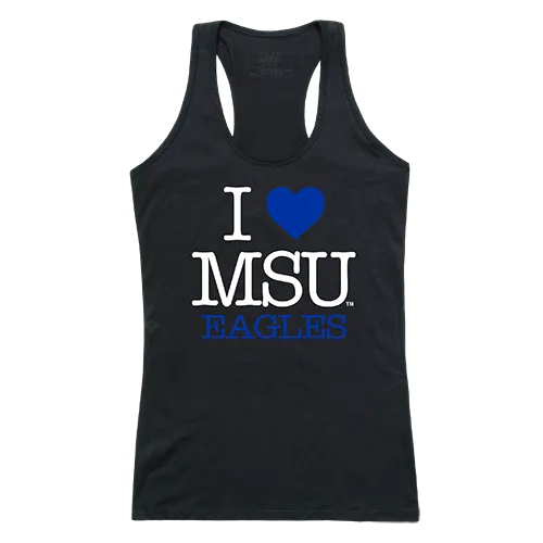 W Republic Women's I Love Tank Shirt Morehead State Eagles 532-134