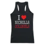 W Republic Women's I Love Tank Shirt Nicholls State Colonels 532-138