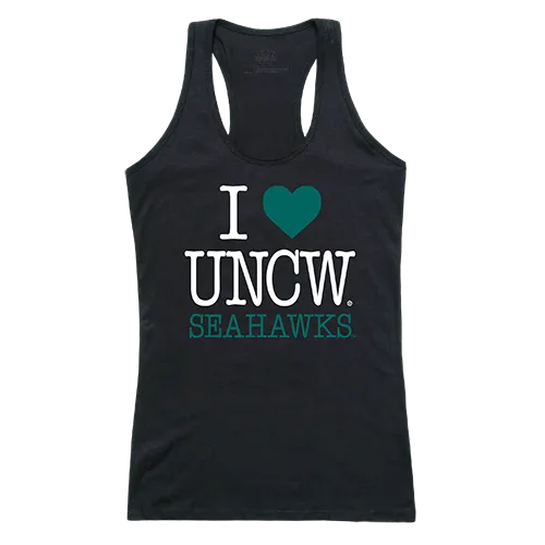 W Republic Women's I Love Tank Shirt North Carolina Wilmington Seahawks 532-139