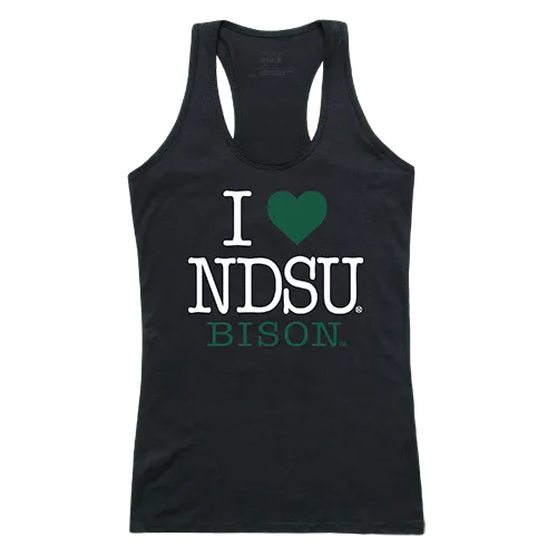 W Republic Women's I Love Tank Shirt North Dakota State Bison 532-140