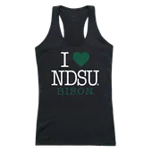 W Republic Women's I Love Tank Shirt North Dakota State Bison 532-140