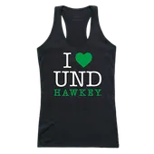 W Republic Women's I Love Tank Shirt University Of North Dakota 532-141