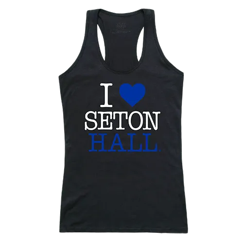 W Republic Women's I Love Tank Shirt Seton Hall Pirates 532-147