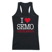 W Republic Women's I Love Tank Shirt Southeast Missouri State University Redhawks 532-149