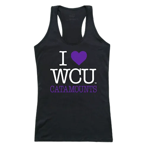 W Republic Women's I Love Tank Shirt Western Carolina Catamounts 532-156