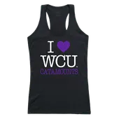 W Republic Women's I Love Tank Shirt Western Carolina Catamounts 532-156