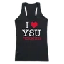 W Republic Women's I Love Tank Shirt Youngstown State Penguins 532-159