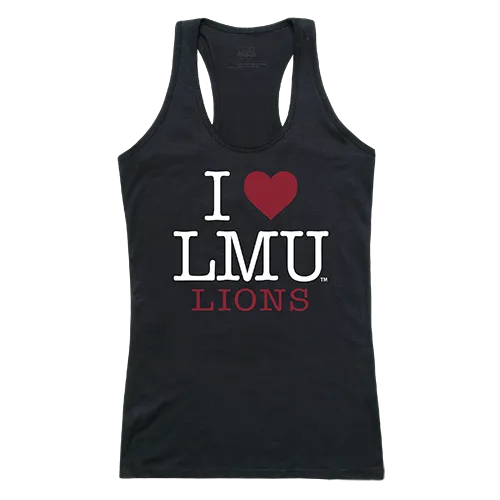 W Republic Women's I Love Tank Shirt Loyola Marymount Lions 532-160